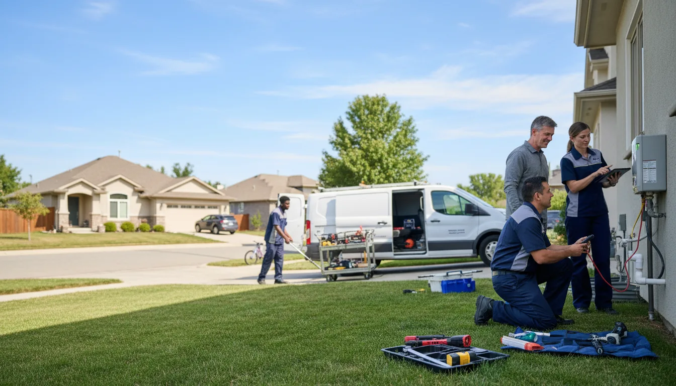 Tankless water heater service in Gorham, KS